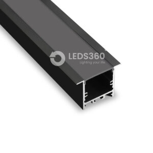 Perfil Empotrable Difusor Negro